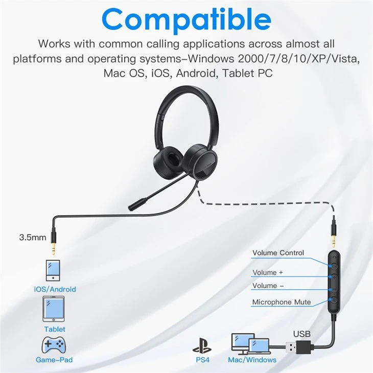 Office Wired Headphones For Computer Office Wired Headphones For Computer