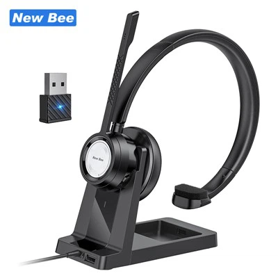 DSP ENC vienos ausies belaidės ausinės su mikrofonu