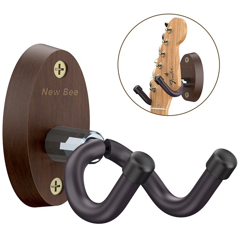 Medinė gitaros sieninė kabykla
